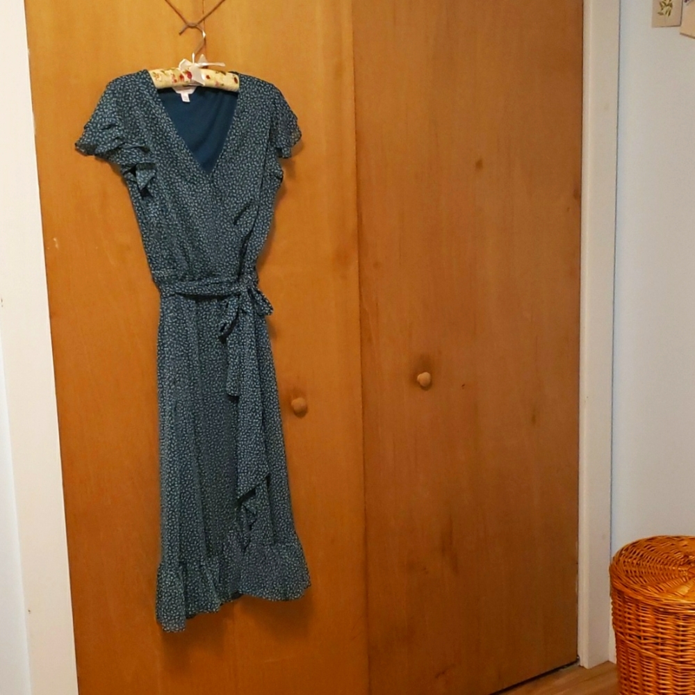 Green Floral Summer Dress